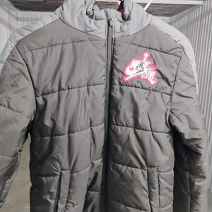 Jordan Kids Gray Puffer Jacket